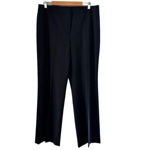 Lafayette 148 New York Womens Black Wool Pockets Straight Leg Dress Pants 14
